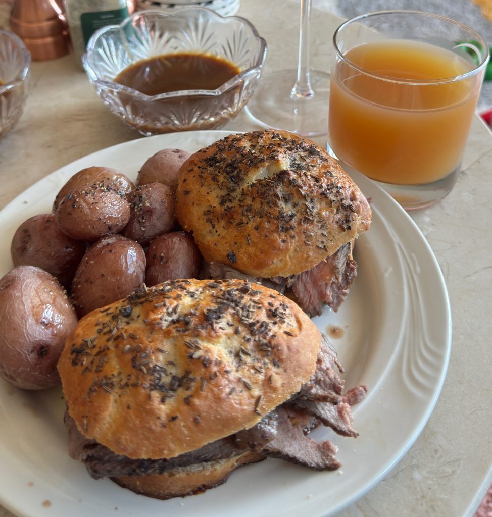 Beef on Weck (with Salt Potatoes)